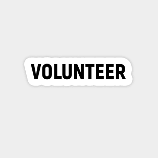 Volunteer, design for t-shirt, bag, mug, gift for volunteers Sticker